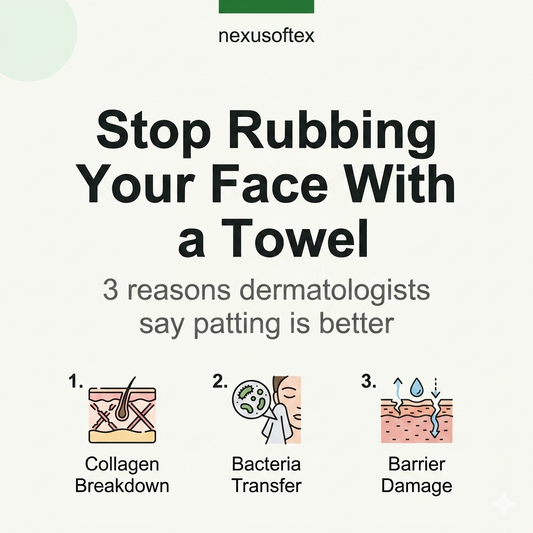 How to properly dry your face after washing — pat dry vs rub technique