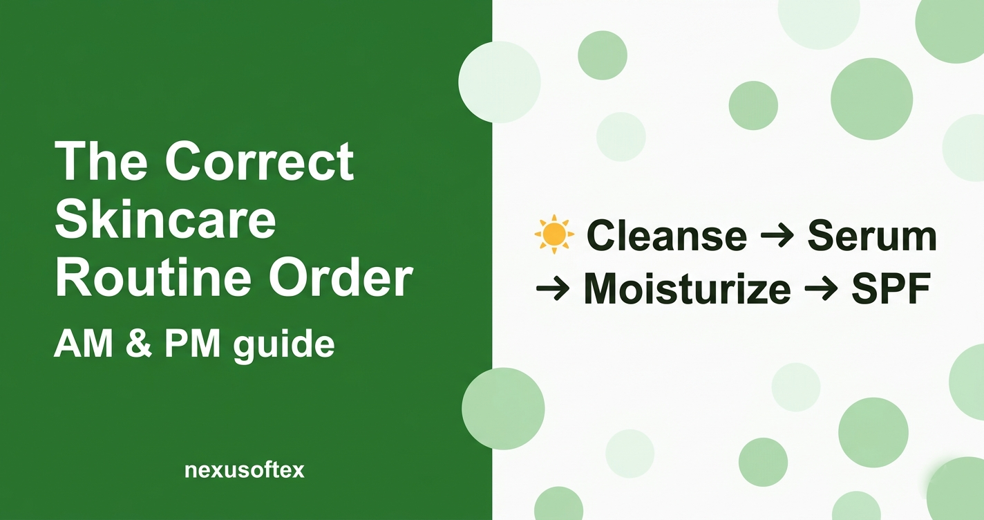 The Correct Skincare Routine Order — AM & PM Step-by-Step Guide