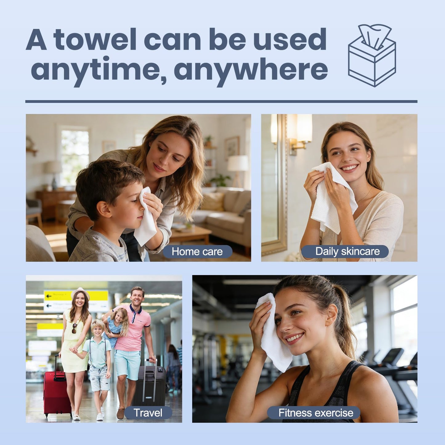 Premium Disposable Face Towels | 90gsm Plant-Based, USDA Biobased | Nexusoftex