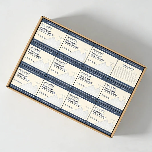 Wholesale disposable face towels 1 case 24 boxes plant-based